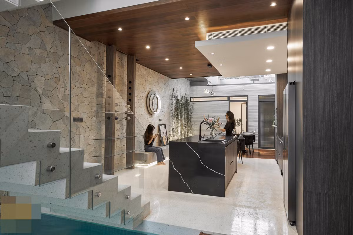 Ngoi nha co be boi sat phong khach mang resort vao khong gian song-Hinh-18