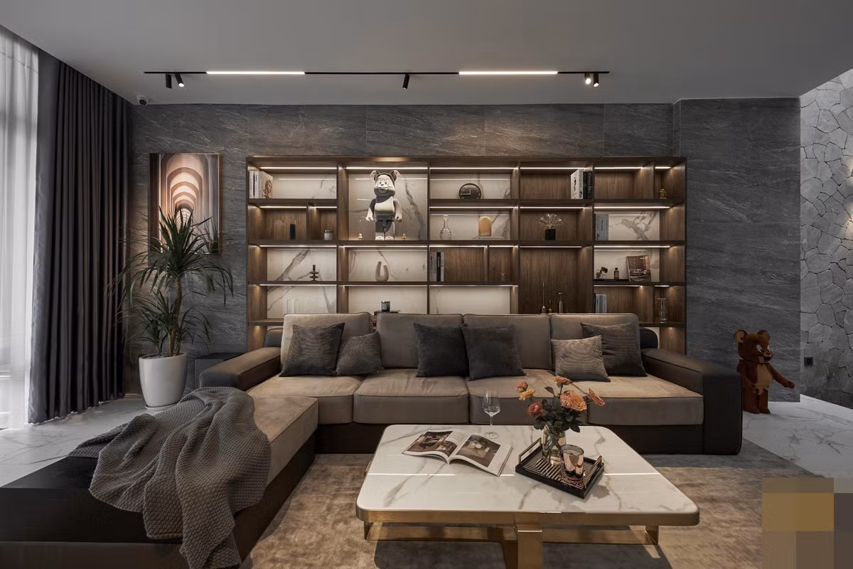 Ngoi nha co be boi sat phong khach mang resort vao khong gian song-Hinh-12