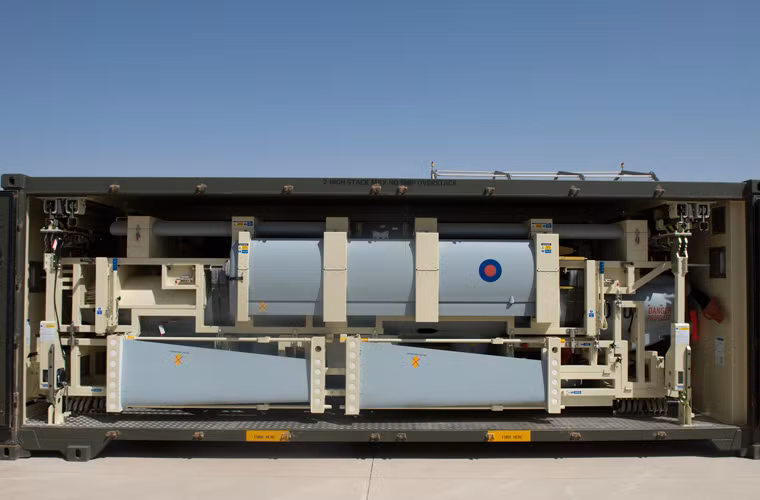 Chiếc UAV nhìn như một bộ xếp hình.