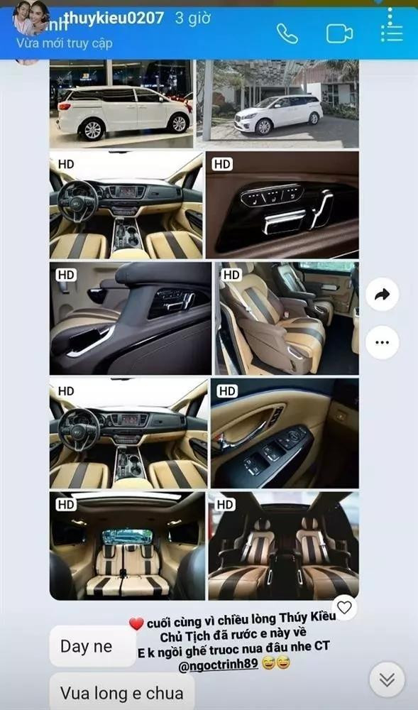 ề vấn đề "thưởng nóng", chắc chắn ít ai hào phóng như Ngọc Trinh. Không chỉ giày dép, túi hiệu và điện thoại, mẫu nội y còn tặng xế hộp cho trợ lý Thúy Kiều.