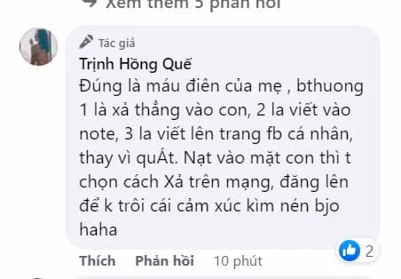 Hong Que gay tranh cai khi tuc gian, xe vo vi con gai viet xau-Hinh-2