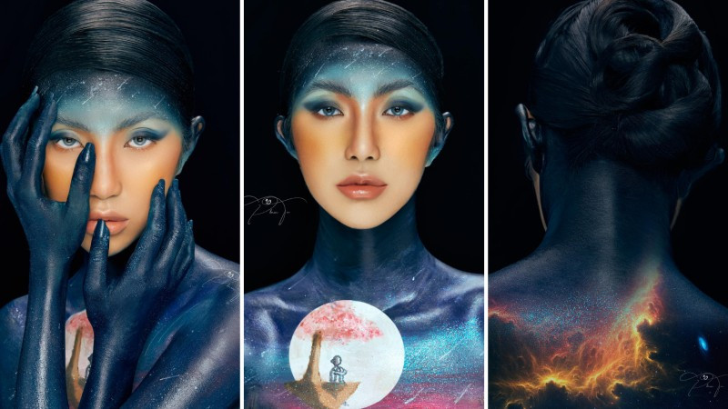 ác phẩm “Hope” củanhóm Devil, gồm: học viên Phạm Nguyễn Thanh Vy (SN 2003),Trương Thị Tuyết Nhi(SN 2003) và Nguyễn Đặng Tường Vy (SN 2002) với nguồn cảm hứng đến từ bức tranh“Tôi thích nấp mình sau những bức tranh” của Hoạ sĩ Mai Tạ. Các tác phẩm của côđều mang màu sắc lạnh thể hiện sự cô đơn, buồn bã từ ánh mắt cử chỉ hành động đềutoát lên nỗi buồn cô độc, trống trải trong cuộc sống .