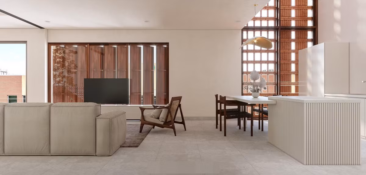 Ngoi nha gach lo, xay moc cua gia chu theo duoi loi song toi gian-Hinh-14