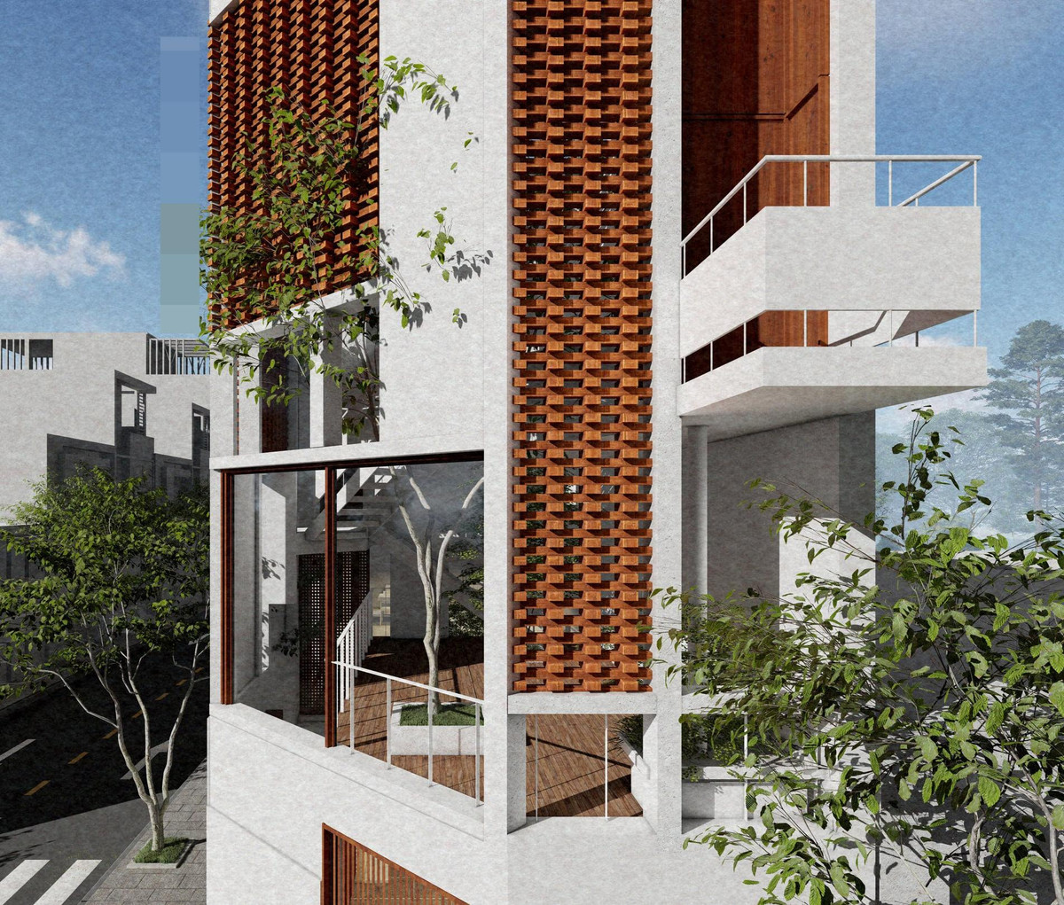 Ngôi nhà gạch lỗ, xây mộc của gia chủ theo đuổi lối sống tối giản - Hình 5 Ngoi nha gach lo, xay moc cua gia chu theo duoi loi song toi gian-Hinh-5