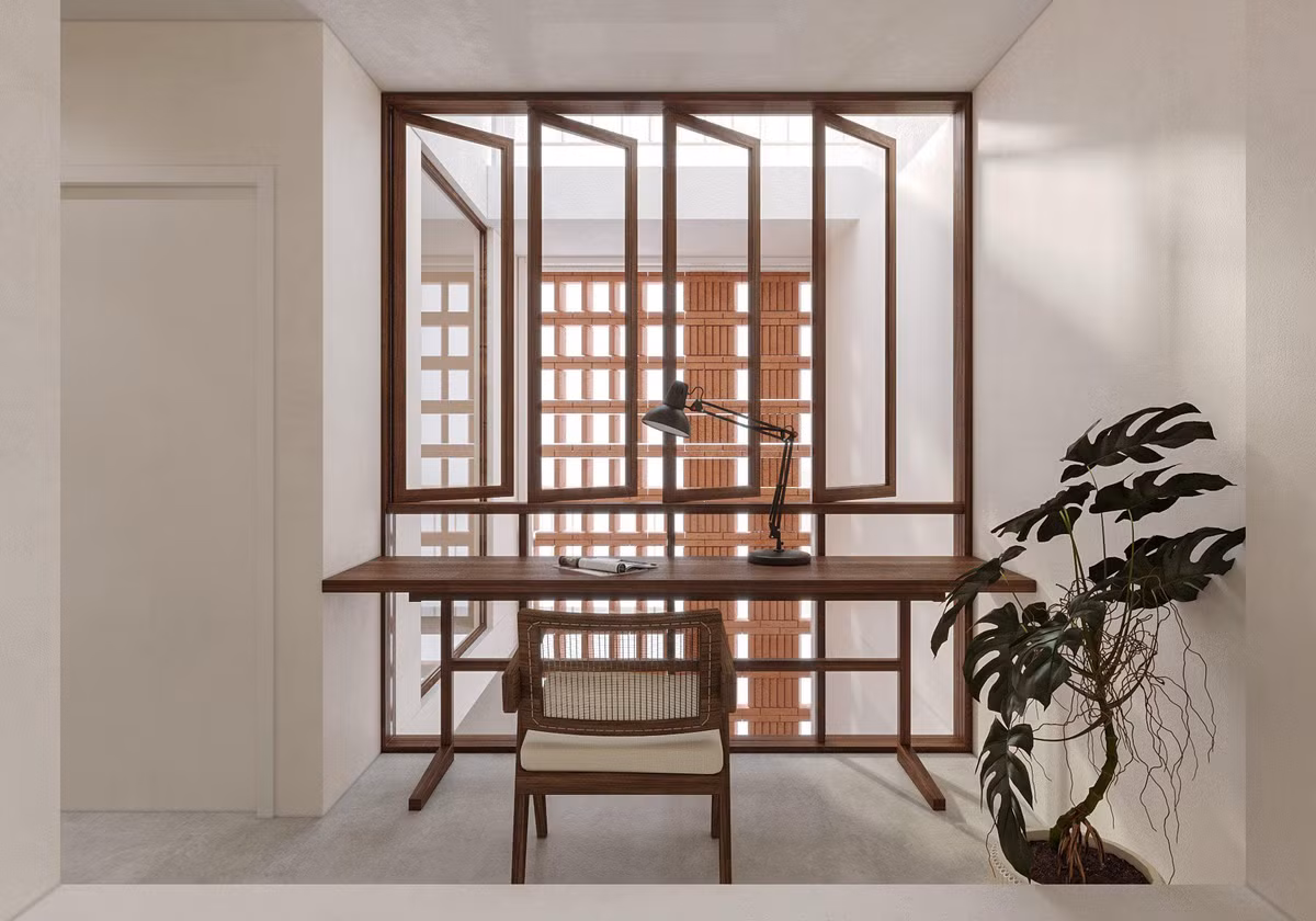 Ngoi nha gach lo, xay moc cua gia chu theo duoi loi song toi gian-Hinh-20