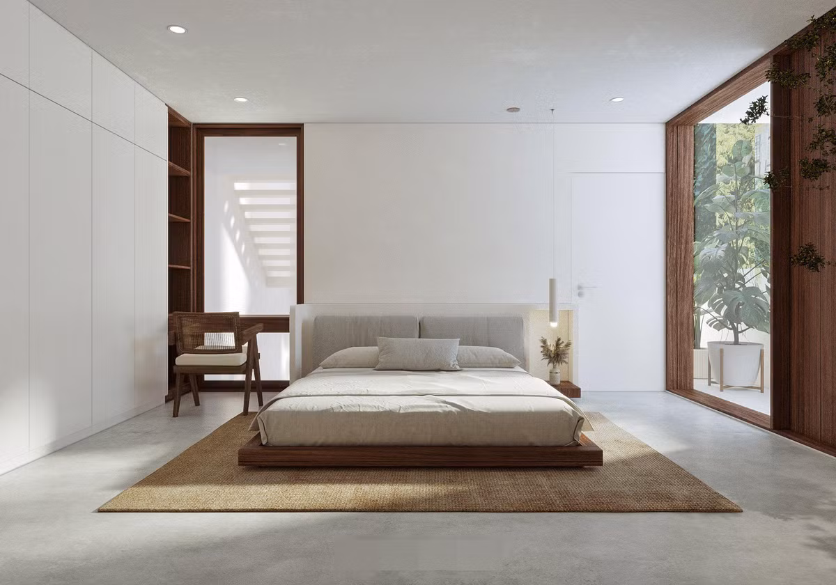 Ngoi nha gach lo, xay moc cua gia chu theo duoi loi song toi gian-Hinh-22