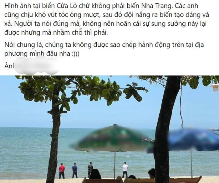 Dan mang chi trich 4 nguoi dan ong hanh vi xau xi o bien Cua Lo