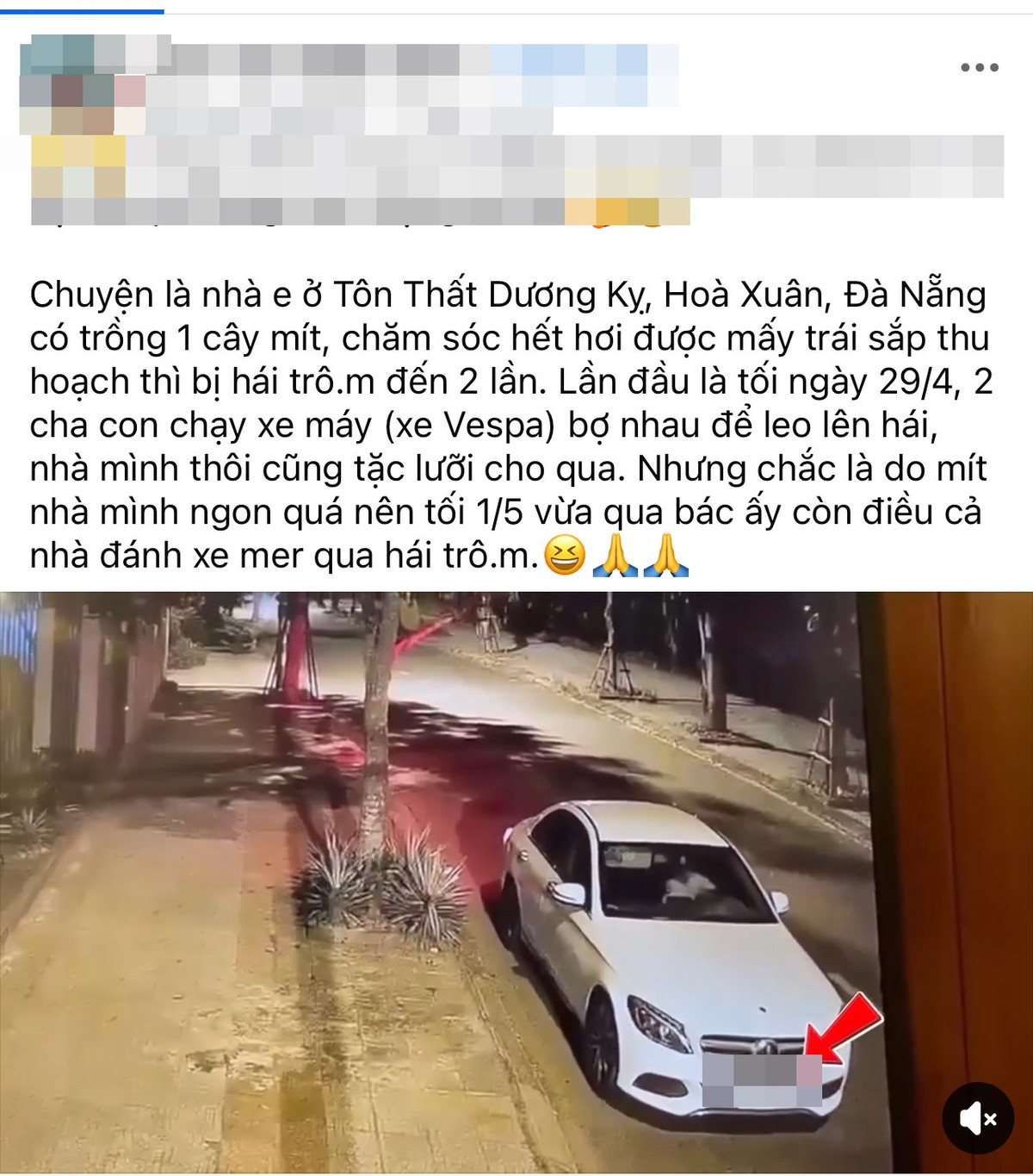 Nguoi di Mercedes bi to hai trom mit giua dem khuya