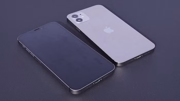 Mặt sau là camera kép kèm đèn flash L.E.D và logo quả táo nằm giữa máy, không quá khác biệt với iPhone 11. (Ảnh: LetsGoDigital x Concept Creator) 