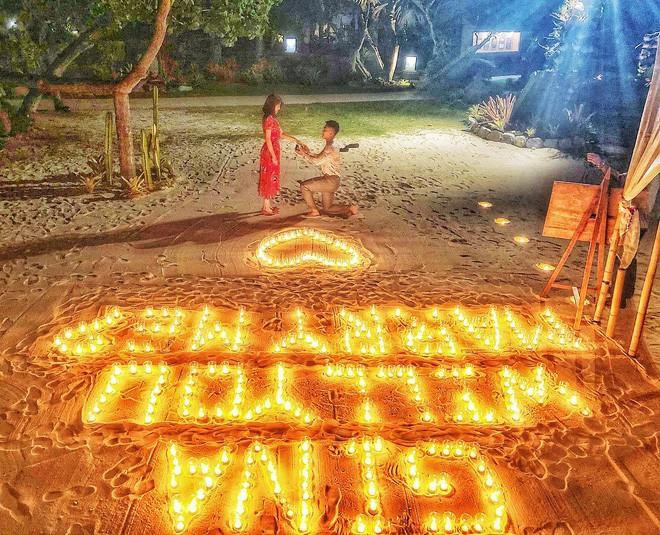 Giang Lê có 4 năm yêu đương mặn nồng với ông xã Thái Bá Nam. Thái Bá Nam hiện là cảnh sát giao thông của Công an TP.Hà Nội, từng là anh chàng hotboy điển trai làm dậy sóng cộng đồng mạng trong một thời gian.