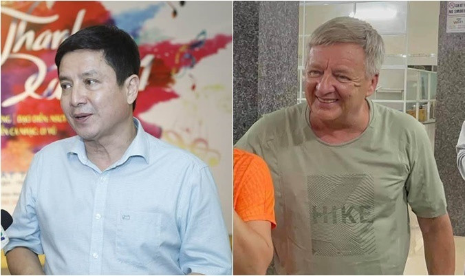 Chí Trung bất ngờ khi trông thấy một người đàn ông có ngoại hình và nụ cười khá tương đồng với mình.