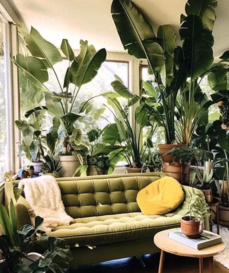  3. Người xưa dặn: Trồng thiên điểu - Hạnh phúc, cát tường và vui vẻ. Lá của thiên điểu to và mập, cuống lá dày và khỏe, tạo cho người ta cảm giác bá đạo và uy nghiêm. Thiên điểu là một loại cây xanh lớn tương đối dễ trồng. 