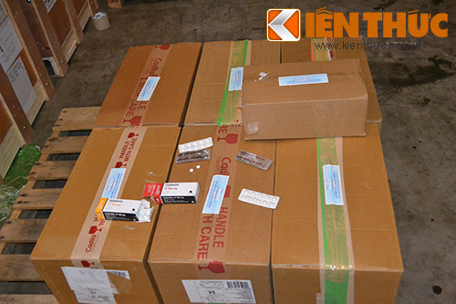 Lô hàng chứa 30.000 viên thuốc gây nghiện quá cảnh vào Việt Nam qua đường hàng không.