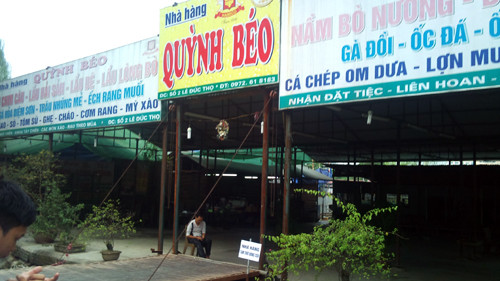 Hiện trường nơi xảy ra án mạng.