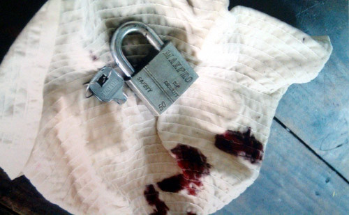 Hiện trường nơi xảy ra vụ việc.