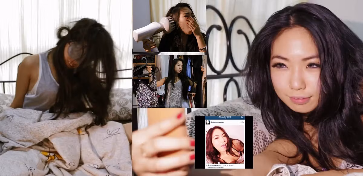 Để có một bức ảnh "tự sướng" sau khi thức dậy với các cô gái không phải là dễ. Từ lúc thức dậy đến khi chụp ảnh, các cô gái phải trải qua nhiều bước như tắm rửa, trang điểm, chọn quần áo. Bức ảnh tự sướng sau khi thức dậy phải đầy đủ các yếu tố: mặt xinh, có trang điểm - mặc áo sexy - mắt phải ngái ngủ.