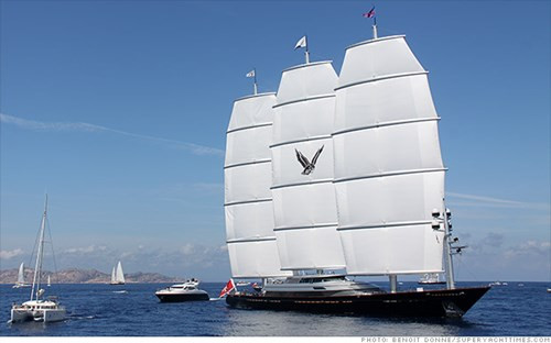 Thiết kế sáng tạo nhất: Khác với những du thuyền truyền thống, du thuyền Maltese Falcon dài 78 m sử dụng các cột buồm xoay để lợi dụng sức gió khi di chuyển. Được chế tạo từ năm 2006 nhưng du thuyền vẫn mang phong cách hiện đại.