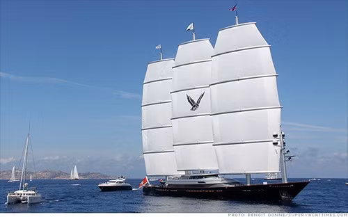 Thiết kế sáng tạo nhất: Khác với những du thuyền truyền thống, du thuyền Maltese Falcon dài 78 m sử dụng các cột buồm xoay để lợi dụng sức gió khi di chuyển. Được chế tạo từ năm 2006 nhưng du thuyền vẫn mang phong cách hiện đại.