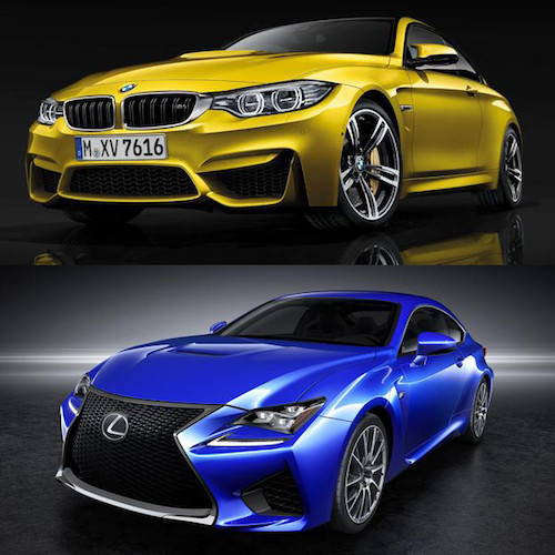 Lexus RC F 2015 có khả năng tăng tốc chậm hơn nhưng lại chạy nhanh hơn mẫu xe BMW M4 Coupe. Mẫu xe của nhà sản xuất Đức được trang bị động cơ TwinPower Turbo 3.0 lít với công suất 425 mã lực và mô-men xoắn 549 Nm. Nó có thể tăng tốc từ 0-96 km/h trong vòng 3,9 giây và chạy với vận tốc tối đa 250 km/h.