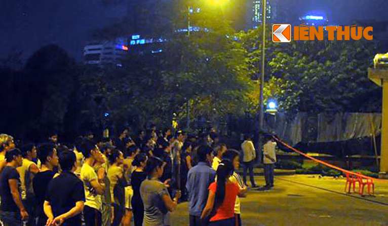 Khu vực phát hiện xác chết người đàn ông.