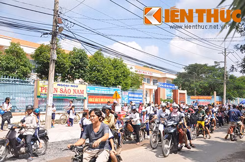 Trường tiểu học Trung An, nơi cô giáo Bích Quyền uống thuốc sâu tự tử trước mặt hiệu trưởng.