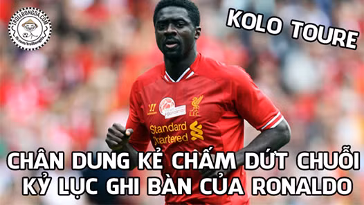 Khoảnh khắc xuất thần của Kolo Toure (Liverpool) đã khiến Ronaldo (Real Madrid) chấm dứt chuỗi trận ghi bàn liên tiếp.