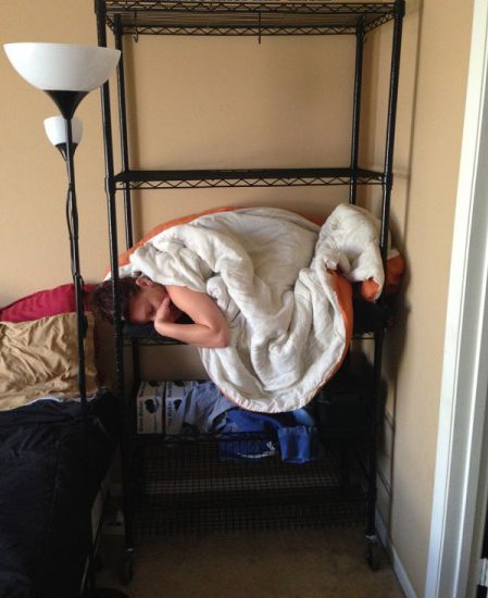 Chỗ nào cũng là giường.