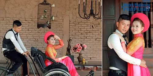 Sau này khi yêu nhau nhiều hơn và hiểu nhau hơn mình có kể lại với cô ấy chuyện hai tấm hình thì cô ấy có nói “Lúc đó em cũng muốn xin hình anh để làm kỉ niệm nhưng em không dám vì ngại”".