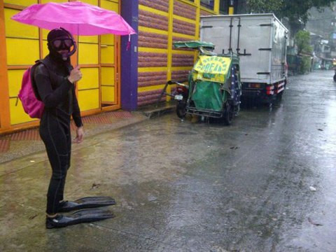 Không sợ bị ướt.