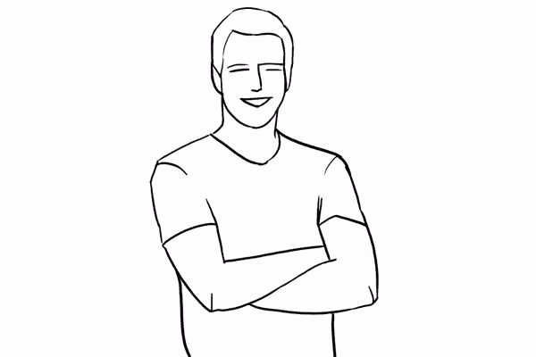 1. Đây là mẫu tạo dáng rất đơn giản trong chụp ảnh chân dung nam giới: Chụp phần trên cơ thể với hai cánh tay bắt chéo nhau. Chỉ lưu ý 2 điều: hai vai phải hơi ngả về phía sau một chút, không để lộ các cơ bụng nếu bụng anh ấy hơi đẫy đà.