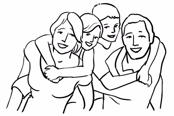 19. Bức ảnh này sẽ rất đẹp khi chụp ngoài trời. Chỉ cần yêu cầu các em bé trèo lên lưng của người lớn.