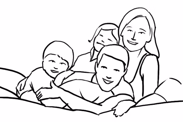 17. Cũng với chiếc ghế của gia đình, nhưng thay vì chụp từ phía trước, bạn có thể xoay ngược ghế và chụp từ lưng ghế. Hình ảnh khác với thông thường này có thể mang lại một ấn tượng mới mẻ và thích thú.