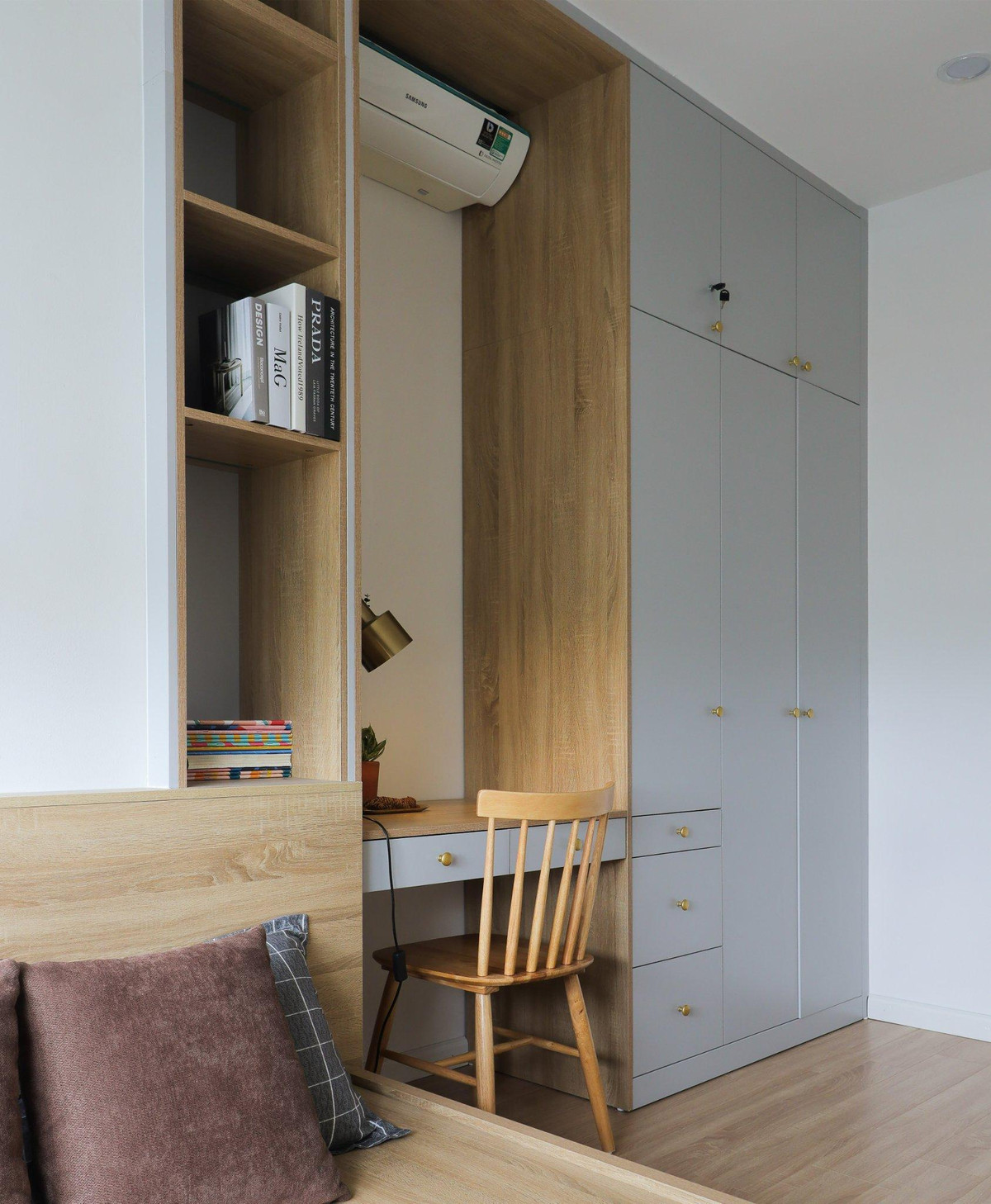 Cảnh sắc mùa thu trong căn hộ xinh xắn, tone màu nhạt của cô gái trẻ - Hình 18 Canh sac mua thu trong can ho xinh xan, tone mau nhat cua co gai tre-Hinh-18