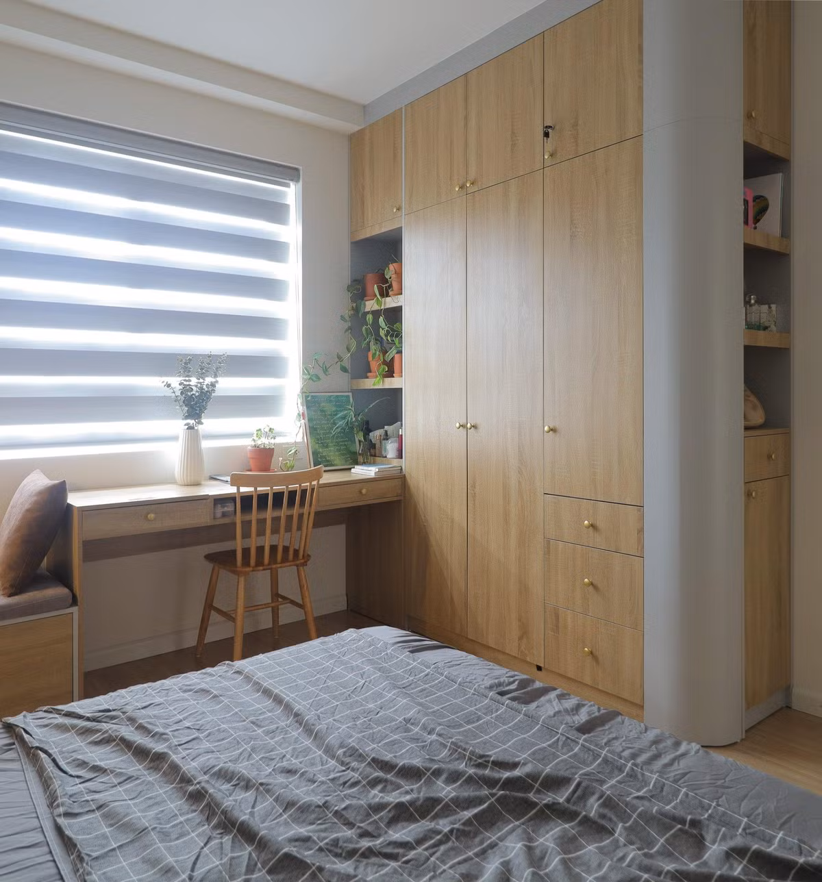 Canh sac mua thu trong can ho xinh xan, tone mau nhat cua co gai tre-Hinh-13