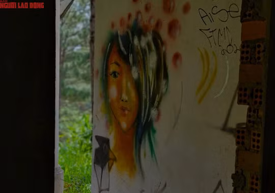 Một số tranh vẽ kết hợp với tình trạng hoang vu giữa rừng càng làm cho khung cảnh trở nên lạnh lẽo hơn.