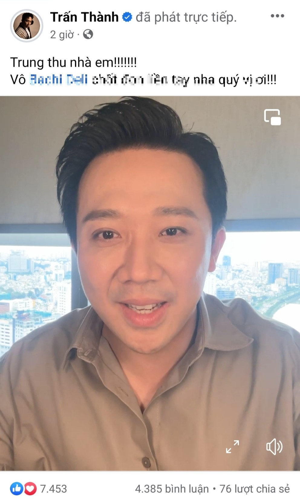 Tran Thanh: “Khi nao biet thuong tre… toi moi sinh con”