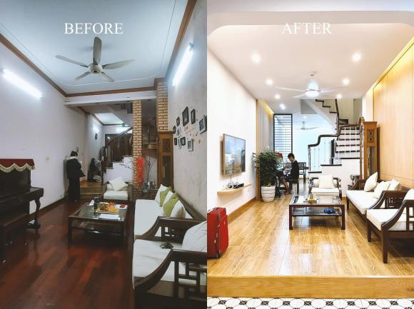 Cai tao nha cu thanh khong gian song hien dai, sang trong