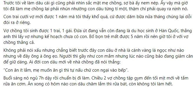 Con trai cuoi vo xong quay ra coi me nhu giup viec