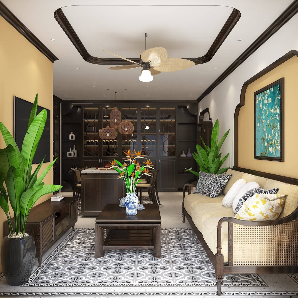 Kiet tac Indochine giua long Ha Noi, khong gian cuon hut nhu biet thu