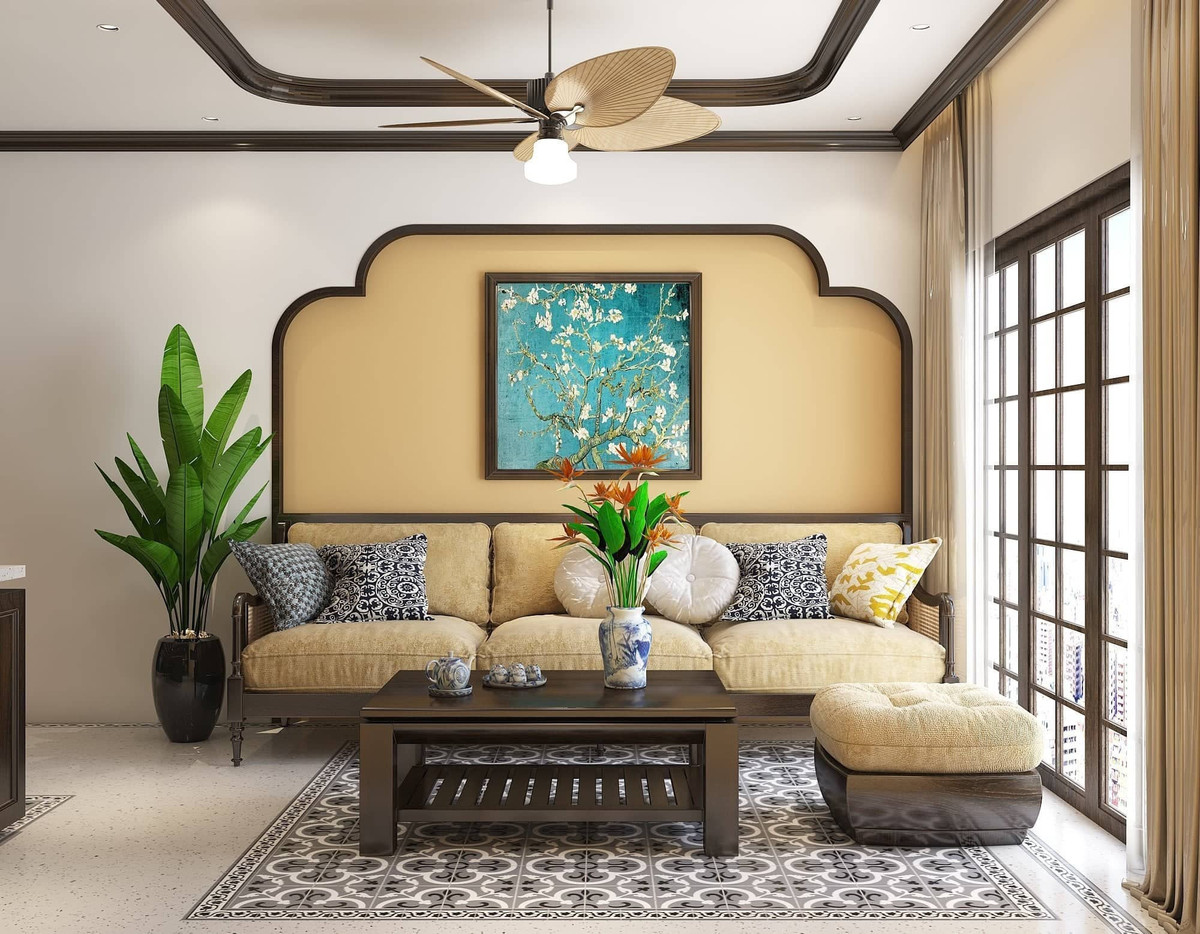 Kiet tac Indochine giua long Ha Noi, khong gian cuon hut nhu biet thu-Hinh-2