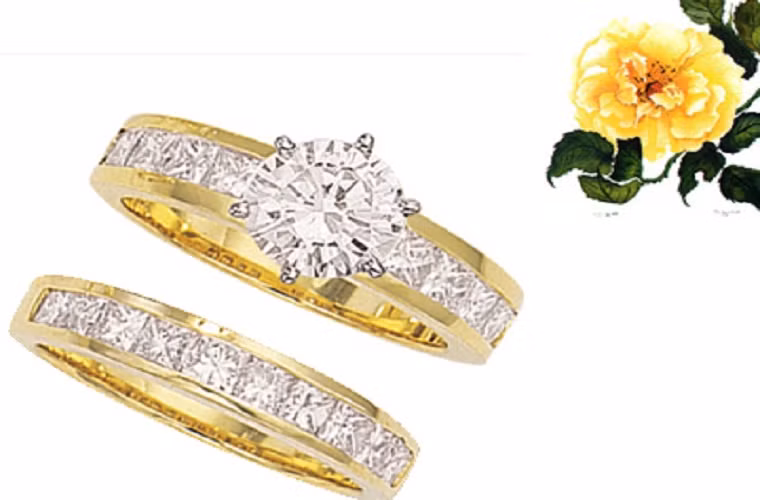 Vàng tây là hợp kim giữa vàng và một số kim loại màu khác, tùy theo hàm lượng trong sản phẩm mà quy định số tuổi 10k, 14k, 18k hay 24k. Các sản phẩm có tuổi vàng cao sẽ sáng bóng và giá thành cao hơn.