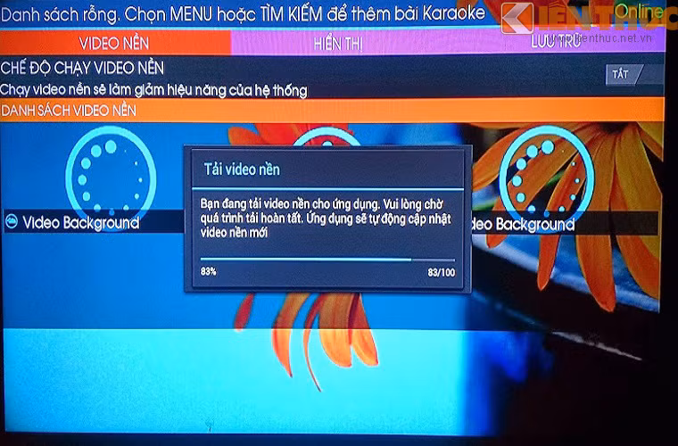 Đối với ứng dụng karaoke của ZTV, phần tải video nền chưa đa dạng, không có hình đại diện và nội dung video để người dùng tham khảo trước khi có ý định tải về.