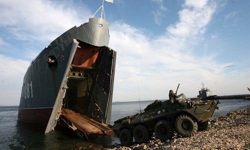 Các tàu đổ bộ hiện tại của Nga thua xa Mỹ.