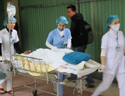 Chị Triều T. nguy kịch sau khi bị kẻ thủ ác tẩm xăng thiêu sống. ẢNH: NGUYỄN HUY.