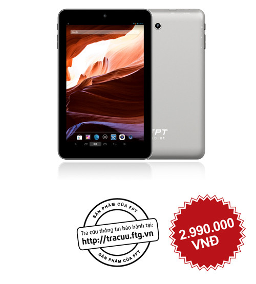 FPT Tablet Wi-Fi III sở hữu vỏ hợp kim nhôm nguyên khối, bền bỉ và đẹp sắc sảo đến từng chi tiết.