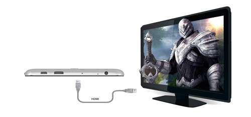 Máy có kết nối với TV màn hình lớn qua cổng HDMI cho phép người dùng được thưởng thức các bộ phim chuẩn HD hay xem phim online hoặc chơi game 3D.