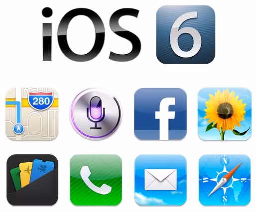Một số biểu tượng của iOS được thiết kế dựa theo tiêu chí tỏ lòng kính trọng tới các nhân tố đóng góp cho văn hóa và lịch sử của thương hiệu Apple. Biểu tượng iTune artist là chân dung của Bono, nam ca sĩ chính của nhóm nhạc rock Ireland U2, một đối tác và người dùng lâu năm của Apple. Biểu tượng bản đồ ở ngay tại vị trí của Interstate 280 là số 1, nơi đặt trụ sở chính của Apple tại Cupertino.