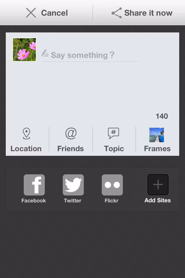 Nếu cảm thấy ưng ý, bạn chỉ việc nhấn nút “Save” để lưu lại kết quả. Sau đó, hình ảnh sẽ xuất hiện trong Album ảnh hoặc bạn có thể chia sẻ lên mạng xã hội ngay.
