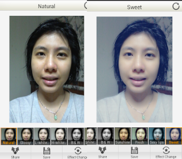Ngoài việc thêm hiệu ứng cho những hình ảnh vừa chụp, người dùng cũng có thể áp dụng hiệu ứng trên những hình ảnh đã được chụp trước đó.