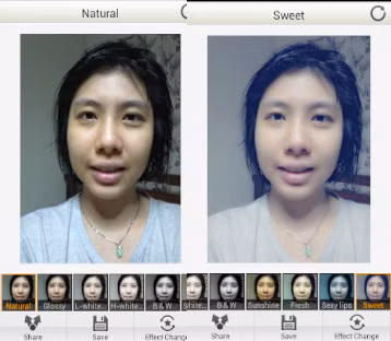 Ngoài việc thêm hiệu ứng cho những hình ảnh vừa chụp, người dùng cũng có thể áp dụng hiệu ứng trên những hình ảnh đã được chụp trước đó.